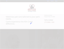 Tablet Screenshot of kilncreekanimalcare.com